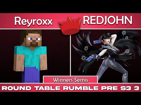 RTR Pre S03 Finale | Reyroxx (Steve) vs REDJOHN (Bayonetta) | Winners Semis | SSBU Ultimate