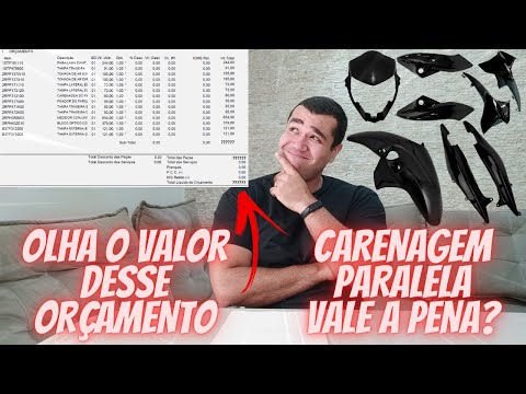 VALE A PENA COMPRAR UM KIT CARENAGENS DE MOTO PARALELO?