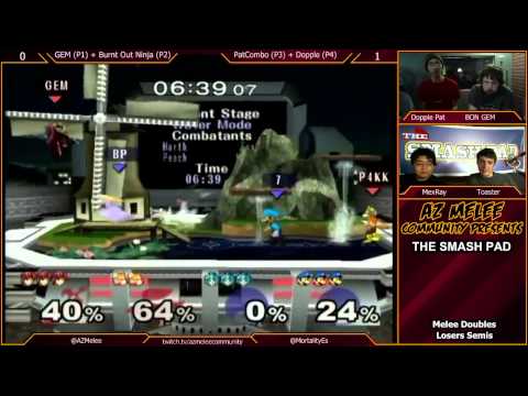 GEM and Burnt Out Ninja vs. PatCombo and Dopple