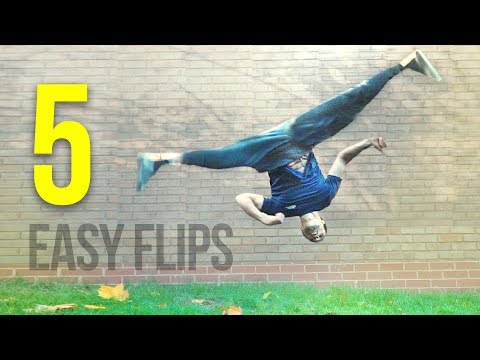 5 EASY FLIPS Anyone can Learn on Grass!