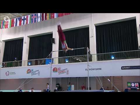 Daniel TRIFONOV (BUL) - 2020 junior Europeans, high bar final