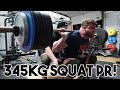 Tom Stoltman NEW SQUAT RECORD! 345KG/760LB