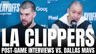 Ivica Zubac & Ty Lue Recap LA Clippers Game 1 Win vs. Dallas, Playing Without Kawhi, James Harden