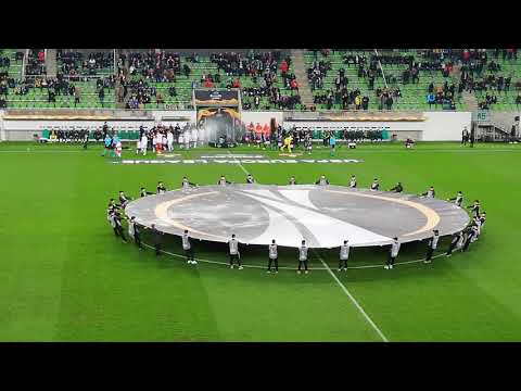 Ferencváros - Espanyol bevonulás El himnusz