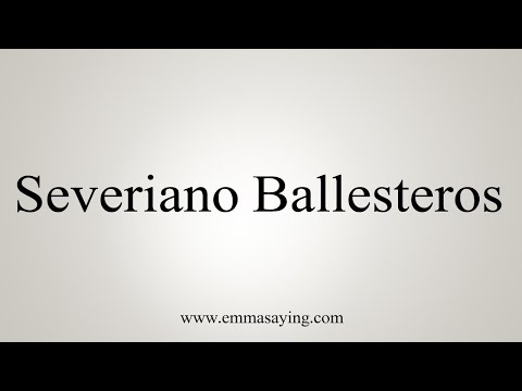 How To Say Severiano Ballesteros