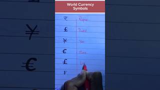 World Currency Symbols #dollar #euro  #lira #pound #currency