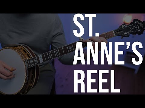 St. Anne's Reel (Melodic and Single String Style) // Bluegrass Banjo Lesson