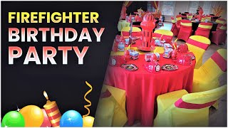 Firefighter Theme Party | Party Planner Columbia SC | Fire Truck Birthday Party for Kids