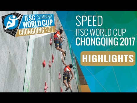 IFSC Climbing World Cup Chongqing 2017 - Speed Finals Highlights