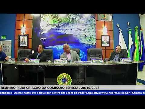 Reunião para Criação da Comissão Especial 20/10/2022