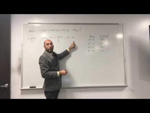 Calculate Enthalpy of Reaction (∆Hrxn) From Bond Dissociation Energy (D) 002