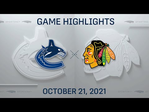 NHL Highlights | Canucks vs. Blackhawks - Oct. 21, 2021