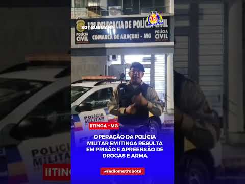 POLÍCIA MILITAR EM ITINGA RESULTA EM PRISÃO E  APREENSÃO DE E ARMA