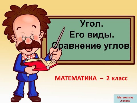 Математика, 2 класс. Тема: углы и его виды.