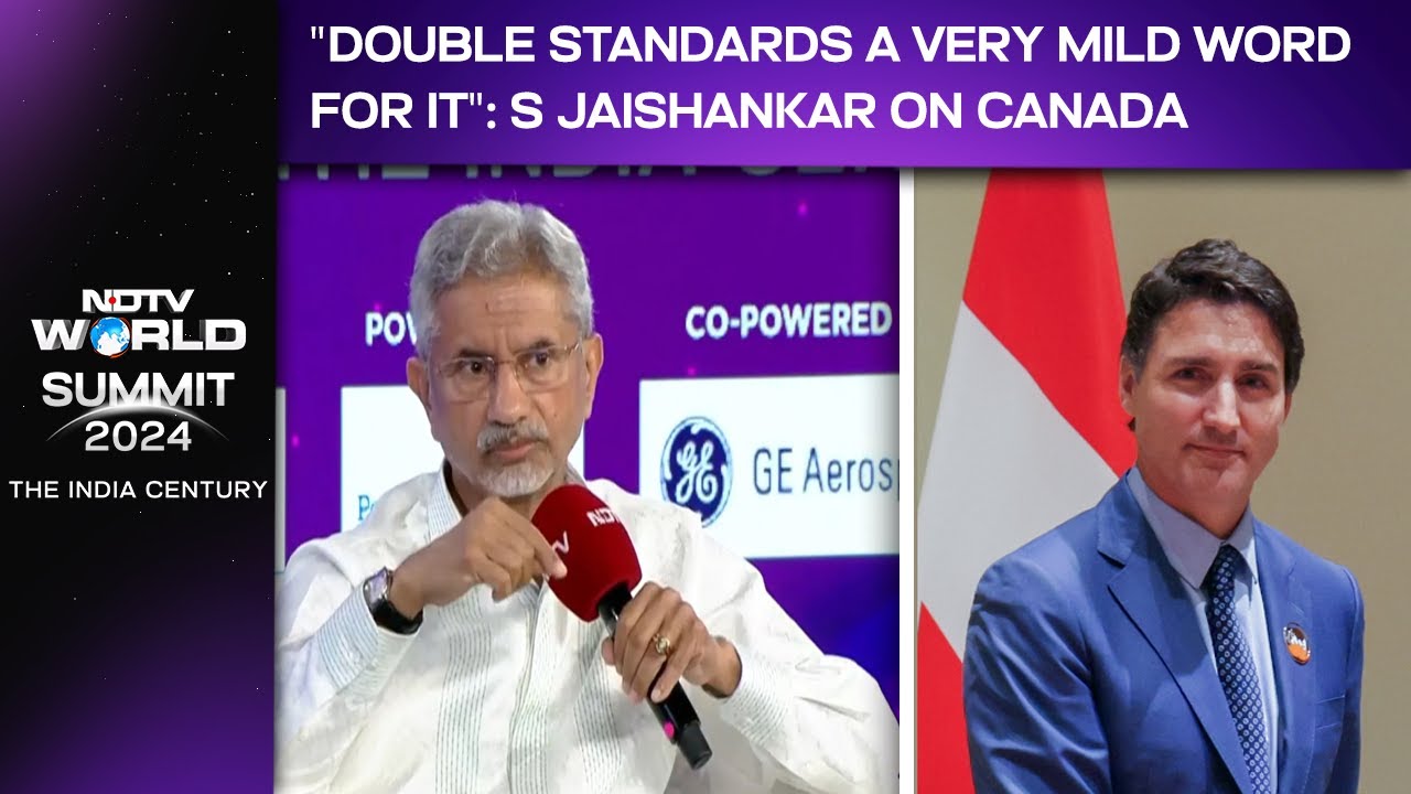 NDTV World Summit 2024 | "Double Standards A Very Mild Word For It": S Jaishankar On Canada Stance
