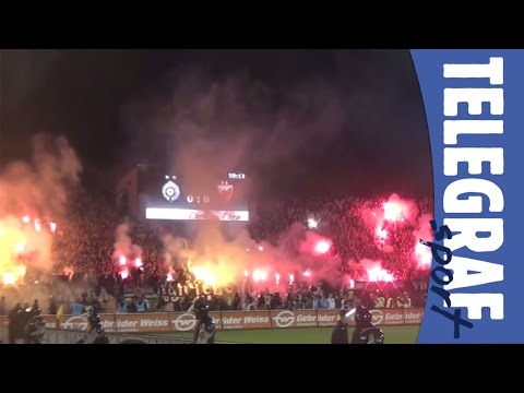 Bakljada Grobara na 147. derbiju Partizan - Crvena zvezda