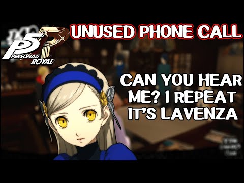 Unused Lavenza phone call - Persona 5 Royal