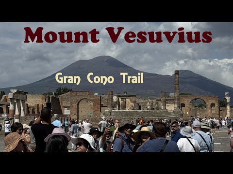 Mount Vesuvius and its primary hiking path to the crater - the Gran Cono Trail. #Vesuvius #Italy