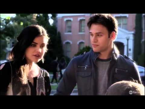 Pretty Little Liars - Aria & Jake Run Into Malcom  - "Face Time" 4x04