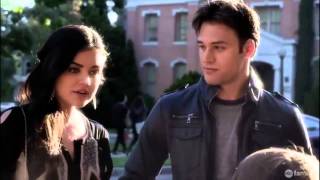 Pretty Little Liars - Aria &amp; Jake Run Into Malcom  - &quot;Face Time&quot; 4x04