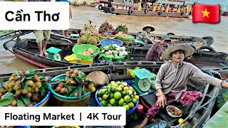 Can Tho Floating Market | 4K Tour | Vietnam