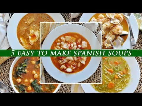 5 Spanish SOUPS to BEAT the WINTER BLUES