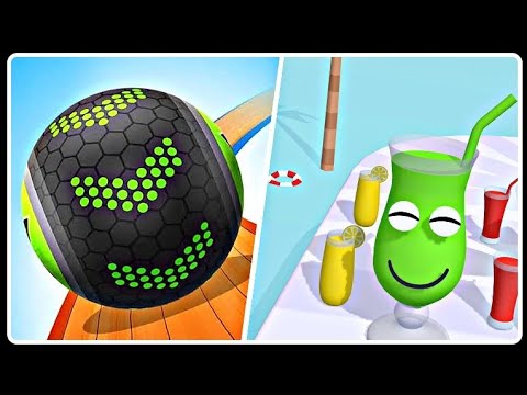 Going Balls vs Juice Run ESMR ALL LEVELS Android iOS Mobile Gameplay Walkthrough
