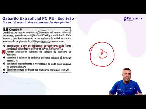 Gabarito Extraoficial da prova de informática de Escrivão da Policia Civil de Pernambuco (PC PE)