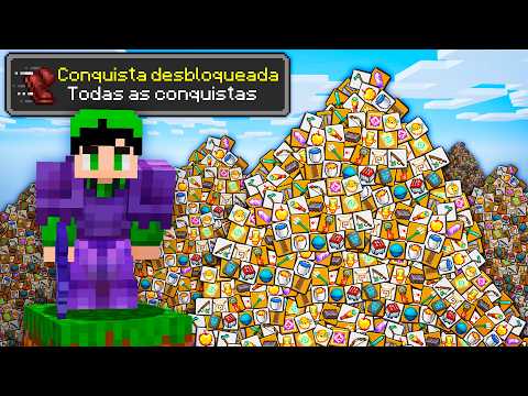 24 HOURS TO GET ALL MINECRAFT ACHIEVEMENTS…