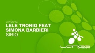 Lele Troniq feat. Simona Barbieri - Sirio (Original Mix)