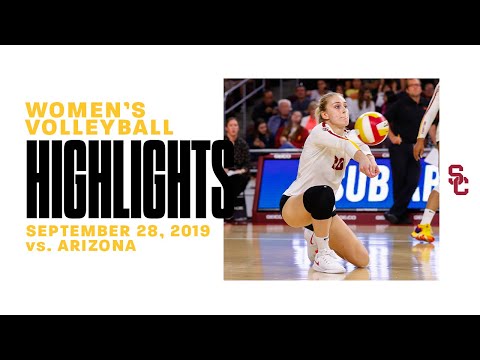 Women's Volleyball: USC 3, Arizona 1 - Highlights 09/28/19