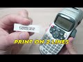 How to Print on 2 Lines: Dymo LetraTag Label Maker