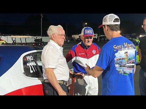 Sox & Martin Hemi Challenge NHRA Cranking the 1970 Duster for photo shoot INDY #nhra #mopar 😎