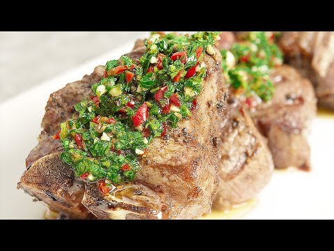 Lamb Chops with Authentic Chimichurri Sauce