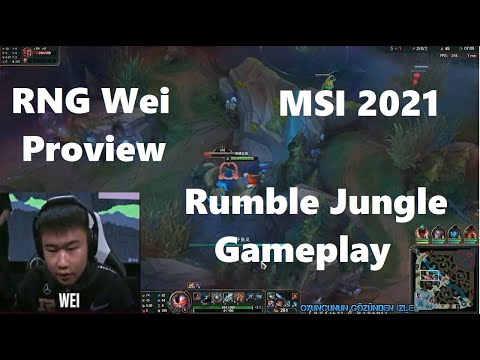MSI 2021 Proview RNG Wei Rumble Gameplay Jungle POV - RNG vs UOL