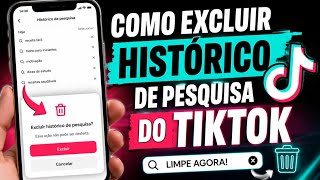 COMO EXCLUIR TODO O HISTÓRICO DE PESQUISA DO TIKTOK! APAGAR TODAS AS PESQUISAS DO TIKTOK EM 2026