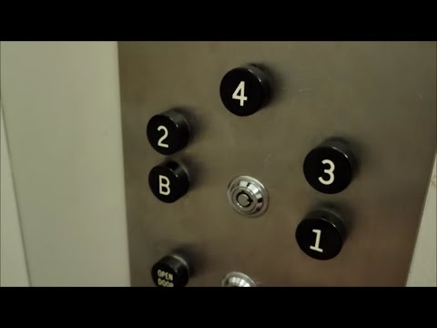 1970s Otis Black Button Traction Elevator - Morrill Hall - Cornell University - Ithaca, NY