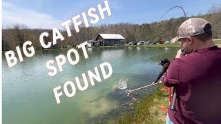 CATCHING BIG BLUECATFISH AND FLATHEADS AT THE PAYLAKE IN THE SPRING
