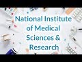 Top Medical Colleges In India National Institute Of Medical Sciences Research