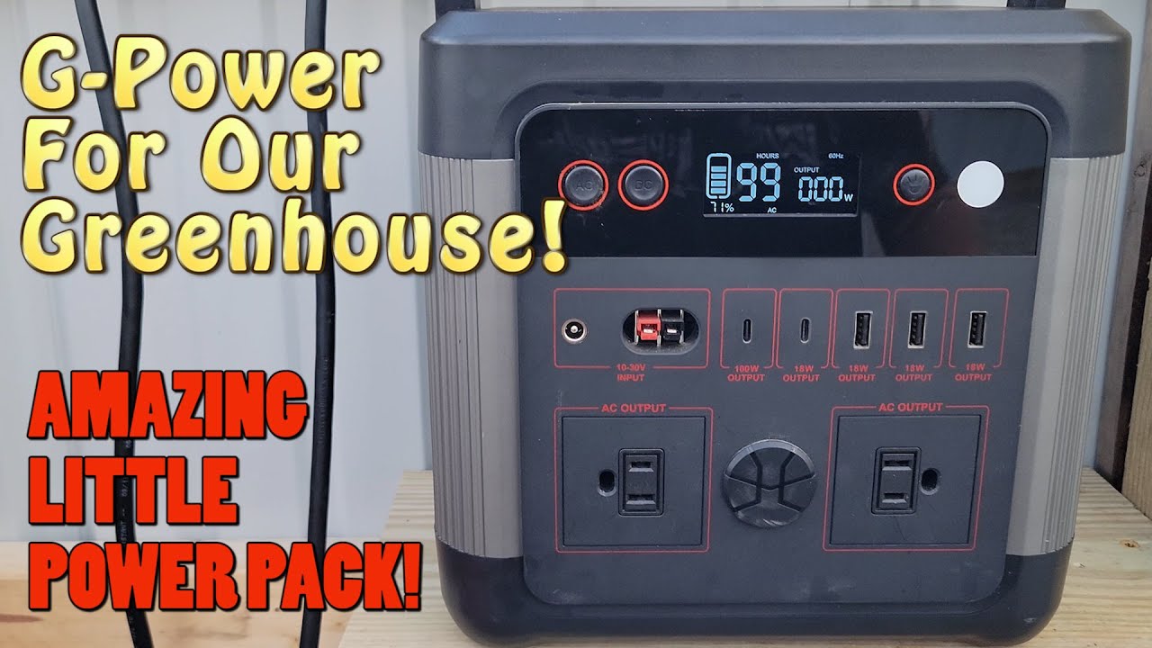 Off Grid Power for our Greenhouse. G-Power.