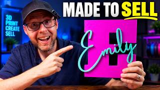 How I Make and Sell Custom 3D Printed Name Signs
