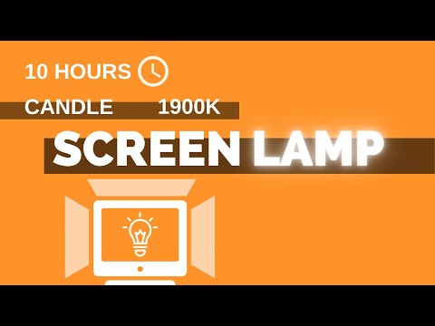 Candle screen lamp  - 10h - (16:9) - NO Sound - a simple screen for 10 hours [screen tools]