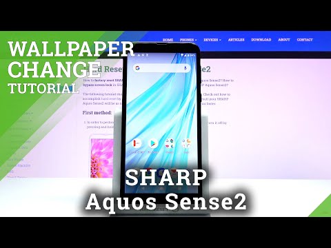 How to Change Wallpaper in SHARP Aquos Sense2 – Update Main Screen Image