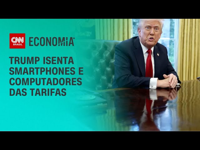 Trump recua de tarifas extras sobre smartphones e computadores | AGORA CNN