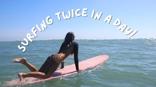 A Day in the Life | surfing twice and designing a custom wetsuit