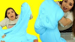 DIY MEGA FLUFFY SLIME! Giant Slime Monster!