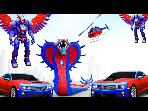 Snake Robot Car Transformation _ anfroid gameplay