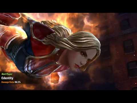 Rolling CTP of RAGE!! Captain Marvel T3 Giant Boss Raid DAMAGE