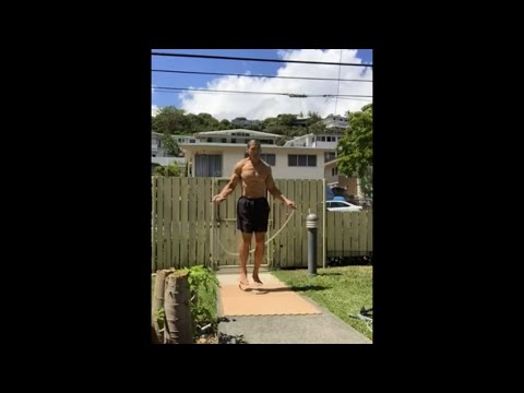 Day 11 Home Workout in Hawaii- 4, 2, & 1 lbs. Crossrope Heavy Rope-May 23, 2020, 2:29 pm