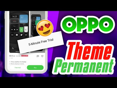 Oppo Ki Trial Theme ⚡ Ko Permanent Kaise Kare | 100% Solution | Oppo Theme 5 Minutes Trial Problem